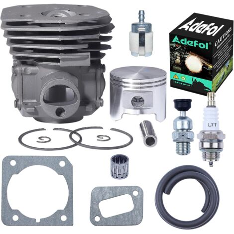 LinDuxe Pièces de tronçonneuse 353 pour Husqvarna 351 350 346XP EPA 345 340 avec kits de piston de cylindre à gros alésage de 45 mm, soupape de décompression, conduite de carburant