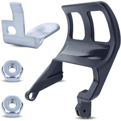 LinDuxe Poignée de frein de chaîne MS290 pour tronçonneuse Stihl 029 039 MS290 MS310 MS390, protège-main avec écrous de barre, pièces de rechange pour attrape-chaîne  1127 792 9100 11196567705