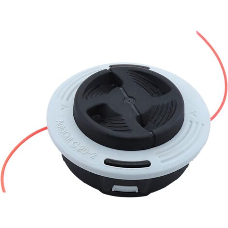 LinDuxe Tête de coupe à double fil C26-2 4002 710 2169 pour débroussailleuses Stihl FS55 FS55R FS56 FS56RC FS70 FS70R FS80 FS85 FS90 FS90R FS91 FS94 FS110 FS120 FS130 FS131 FS131R FS240 FS250