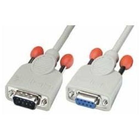 Lindy 0,5m RS232 Cable cavo di segnale Grigio