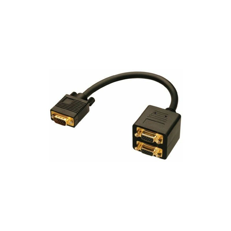 2 Port vga Splitter Cable - Lindy