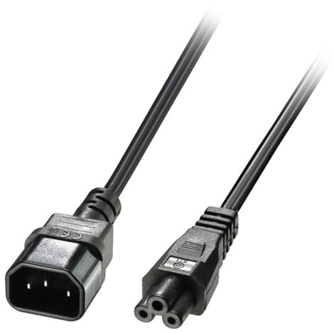 Lindy 30341 cable de transmission Black 2m C14 coupler C5 coupler
