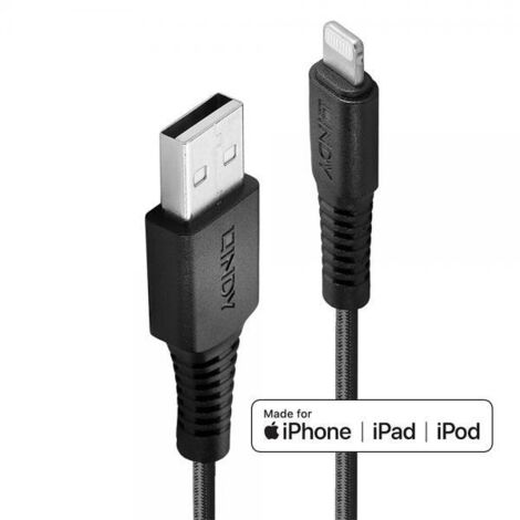 lindy 31292 Cavo USB Lightning Nero 2 metri