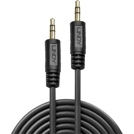 Lindy 35646 cavo audio 10 m 3,5mm Nero - Cavi audio (3,5mm, Maschio, 3,5mm, Maschio, 10 m, Nero)