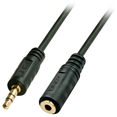 Lindy 35656 cavo audio 10 m 3,5 mm nero - Cavi audio (3,5 mm, maschio, 3,5 mm, femmina, 10 m, nero)