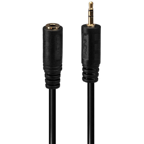 Lindy 35698 cable de audio 0,2 m 2,5mm 3,5mm Negro