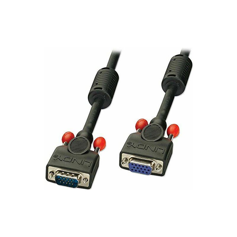 

36392 cable VGA 1 m VGA (D-Sub) Negro - Lindy