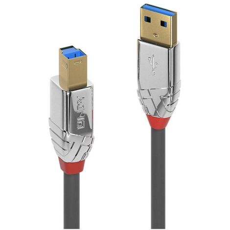 Lindy 36664 cavo USB USB 3.2 Gen 1 (3.1 Gen 1) 5 m USB A USB B Grigio