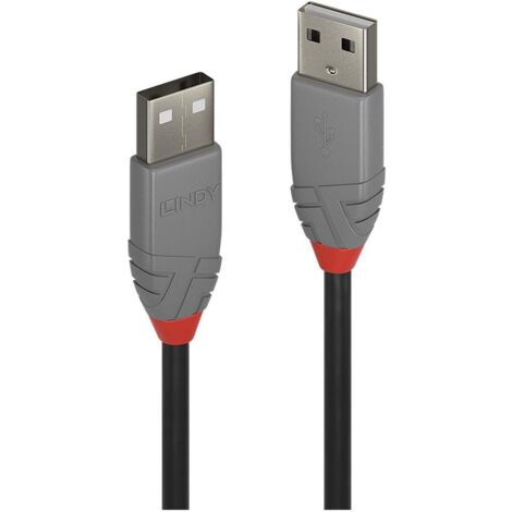Lindy 36691 cavo USB USB 2.0 0,5 m USB A Nero, Grigio