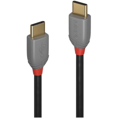 Lindy 36870 cavo USB USB 2.0 0,5 m USB C Nero, Grigio