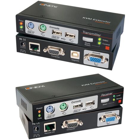 Lindy 39378 switch per keyboard-video-mouse (kvm) Nero