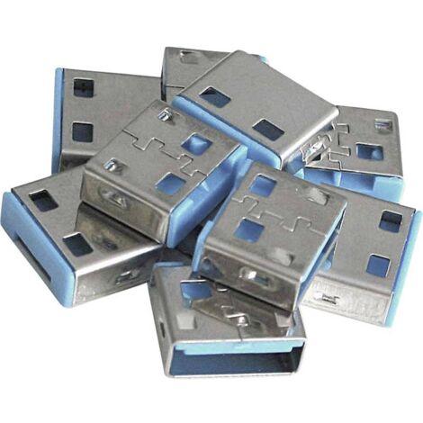 Lindy 40462 bloqueur de port USB Type-A Bleu Acrylonitrile-Butadiène-Styrène (ABS) 10 pièce(s)