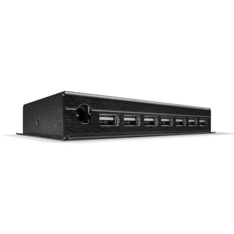 Lindy 42794 hub de interfaz USB 2.0 Type-B 480 Mbit/s Negro