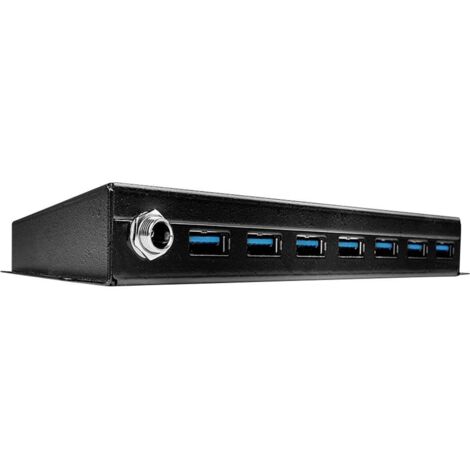 Lindy 43128 hub & concentrateur 5000 Mbit/s Noir
