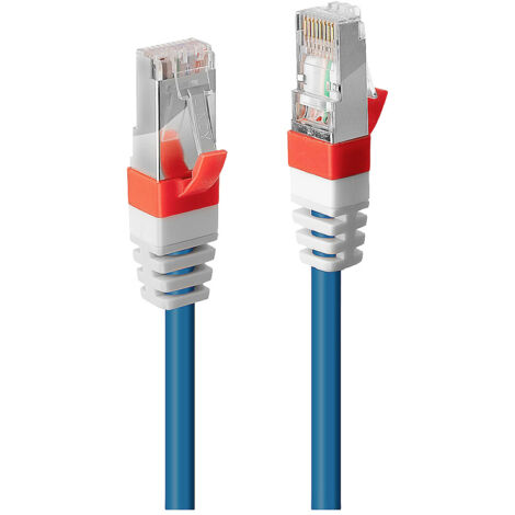 LINDY 45377 RJ45 Netzwerkkabel, Patchkabel CAT 6a S/FTP 5.00 m Blau  1 St.