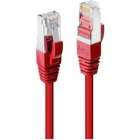 LINDY 45622 RJ45 Câble réseau, câble patch CAT 6 SF/UTP 1.00 m rouge 1 pc(s) S235892