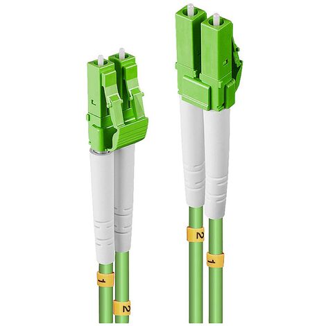 LINDY 46316 fibre optique FO Câble de raccordement 20.00 m vert [1x LC mâle - 1x LC mâle] 50/125 µ Multimode OM5 S210732