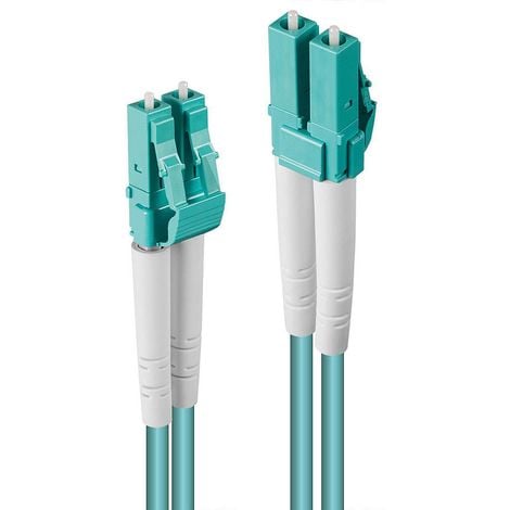 LINDY 46402 fibre optique FO Câble de raccordement [1x LC mâle - 1x LC mâle] 50/125 µ Multimode OM3 50.00 m C236801