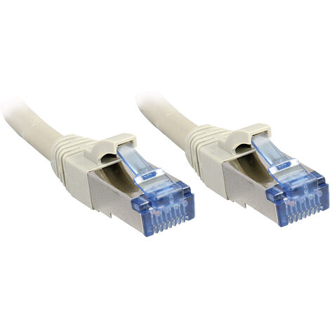 LINDY 47138 RJ45 Netzwerkkabel, Patchkabel CAT 6a S/FTP 10.00 m Grau 1 St.