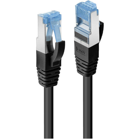 LINDY 47176 RJ45 Netzwerkkabel, Patchkabel CAT 6 S/FTP 0.50 m Schwarz  1 St.