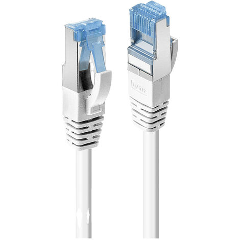 LINDY 47198 RJ45 Netzwerkkabel, Patchkabel CAT 6 S/FTP 10.00 m Weiß  1 St.