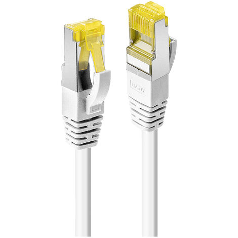 LINDY 47323 RJ45 Netzwerkkabel, Patchkabel CAT 6a (Rohkabel CAT 7) S/FTP 1.50 m Weiß  1 St.