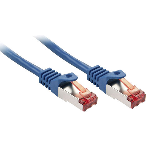 LINDY 47352 RJ45 Netzwerkkabel, Patchkabel CAT 6 S/FTP 1.00 m Blau  1 St.