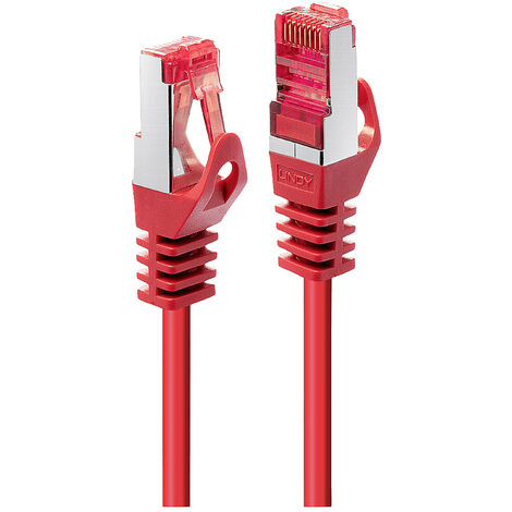 LINDY 47361 RJ45 Netzwerkkabel, Patchkabel CAT 6 S/FTP 0.50 m Rot  1 St.