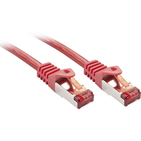 LINDY 47364 RJ45 Netzwerkkabel, Patchkabel CAT 6 S/FTP 2.00 m Rot  1 St.