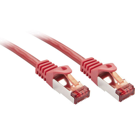 LINDY 47365 RJ45 Netzwerkkabel, Patchkabel CAT 6 S/FTP 3.00 m Rot  1 St.