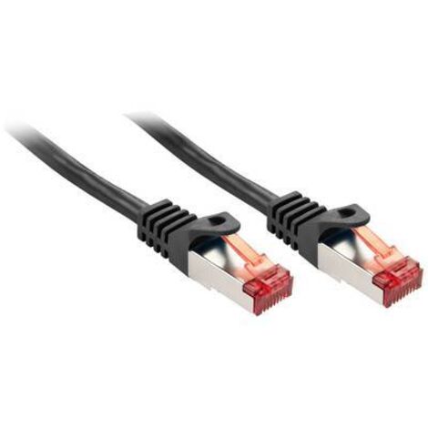 LINDY 47371 RJ45 Câble réseau, câble patch CAT 6 S/FTP 0.50 m noir 1 pc(s) S235212