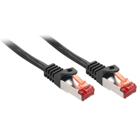 LINDY  47374 RJ45 Cavo di rete, cavo patch CAT 6 S/FTP 2.00 m Nero 1 pz.