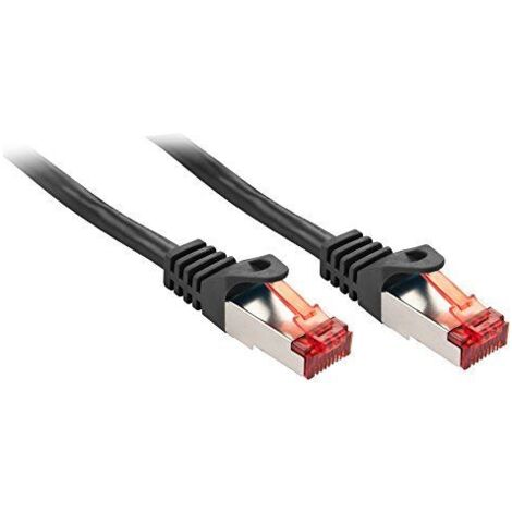LINDY 47376 RJ45 Netzwerkkabel, Patchkabel CAT 6 S/FTP 5.00 m Schwarz  1 St.