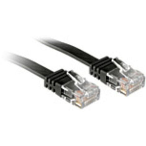 LINDY 47521 RJ45 Netzwerkkabel, Patchkabel CAT 6 U/UTP 1.00 m Schwarz  1 St.