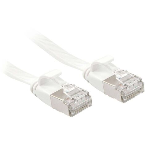 LINDY 47545 RJ45 Câble réseau, câble patch CAT 6a U/FTP 10.00 m blanc 1 pc(s) S237142