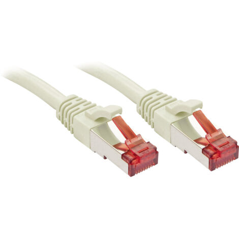 LINDY 47711 RJ45 Netzwerkkabel, Patchkabel CAT 6 S/FTP 30.00 m Grau mit Rastnasenschutz 1 St.