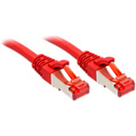 LINDY 47730 RJ45 Netzwerkkabel, Patchkabel CAT 6 S/FTP 0.30 m Rot  1 St.