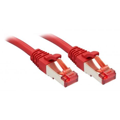 LINDY  47741 RJ45 Cavo di rete, cavo patch CAT 6 S/FTP 30.00 m Rosso 1 pz.