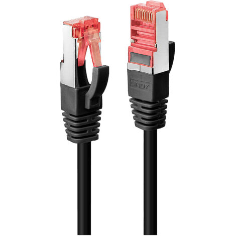 LINDY 47778 RJ45 Netzwerkkabel, Patchkabel CAT 6 S/FTP 1.50 m Schwarz  1 St.