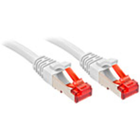 LINDY 47792 RJ45 Netzwerkkabel, Patchkabel CAT 6 S/FTP 1.00 m Weiß  1 St.