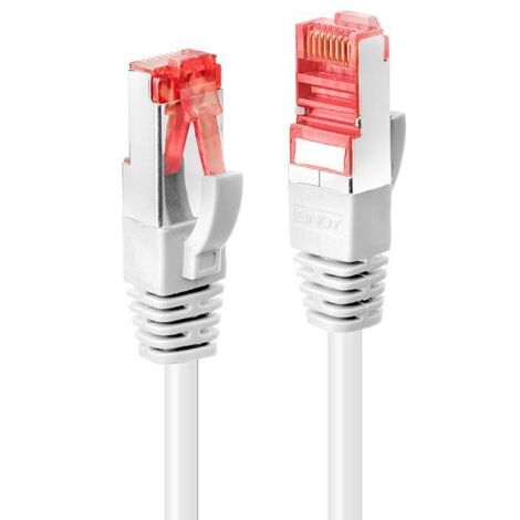 LINDY 47794 RJ45 Patchkabel CAT 6 S/FTP 2.00 m Weiß mit Rastnasenschutz 1 St.