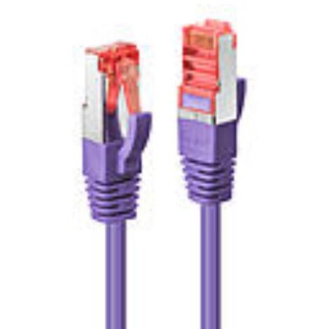 LINDY 47824 RJ45 Patchkabel CAT 6 S/FTP 2.00 m Violett mit Rastnasenschutz 1 St.
