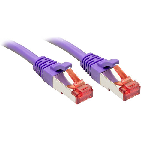 LINDY 47830 RJ45 Netzwerkkabel, Patchkabel CAT 6 S/FTP 20.00 m Violett  1 St.