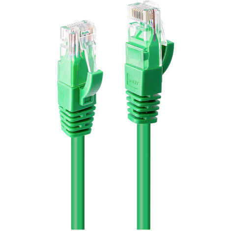 LINDY 48047 RJ45 Netzwerkkabel, Patchkabel CAT 6 U/UTP 1.00 m Grün  1 St.
