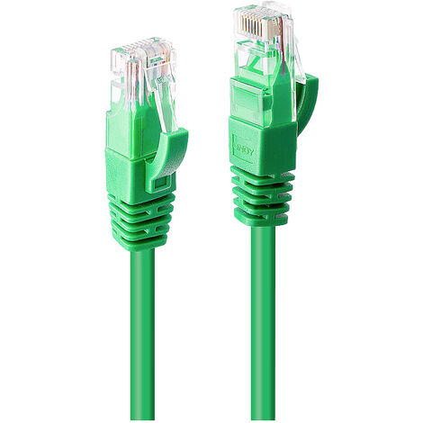 LINDY 48054 RJ45 Netzwerkkabel, Patchkabel CAT 6 U/UTP 20.00 m Grün  1 St.