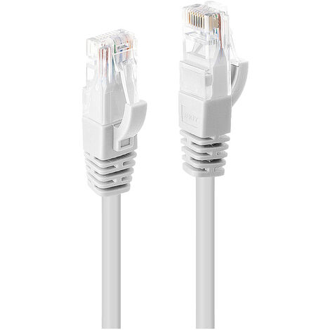 LINDY 48094 RJ45 Netzwerkkabel, Patchkabel CAT 6 U/UTP 3.00 m Weiß  1 St.