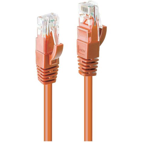 LINDY 48113 RJ45 Câble réseau, câble patch CAT 6 U/UTP 15.00 m orange 1 pc(s)