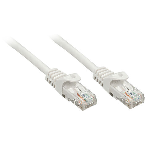 LINDY 48162 RJ45 Netzwerkkabel, Patchkabel CAT 6 U/UTP 1.00 m Grau  1 St.