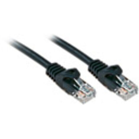 LINDY 48190 RJ45 Patchkabel CAT 6 U/UTP 0.30 m Schwarz  1 St.