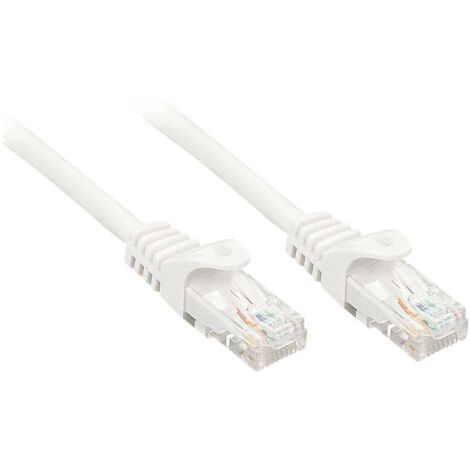 LINDY 48205 RJ45 Câble réseau, câble patch CAT 6 U/UTP 5.00 m blanc 1 pc(s) S237602